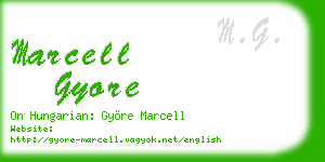 marcell gyore business card